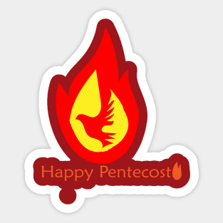 Happy Pentecost Sticker